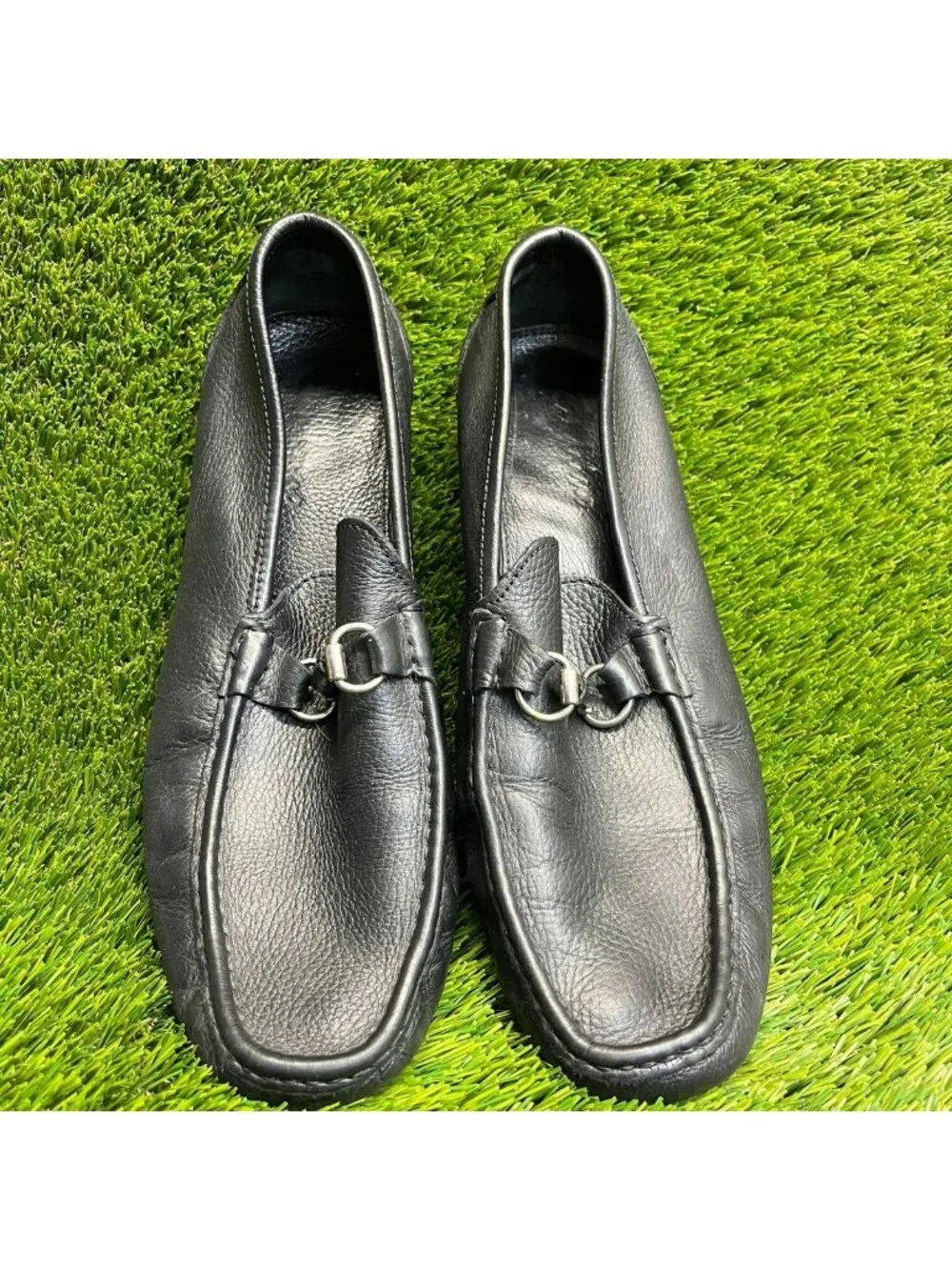 Sandro Moscoloni Sorrento Mens Size 13 Black Casual Slip On Horsebit Loafers